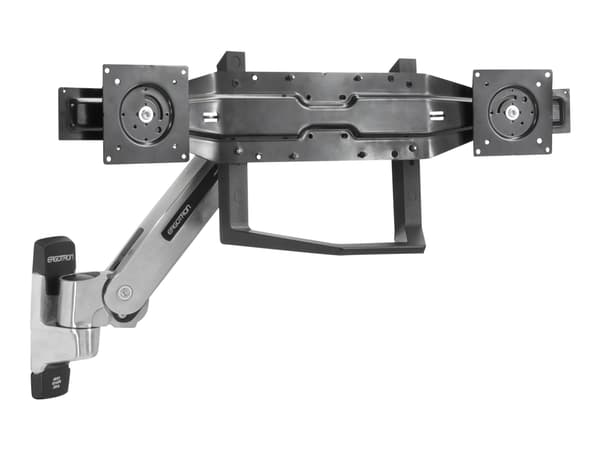 Ergotron - Monteringskomponent (håndtak, dobbel skjermfeste) - for 2 LCD-skjermer - svart - skjermstørrelse: 22"-26" - for P/N: 45-296-026, 45-304-02