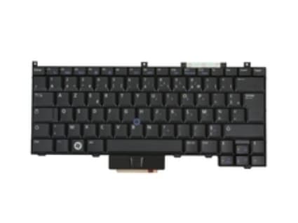 Dell - Ersättningstangentbord för bärbar dator - AZERTY - fransk - svart