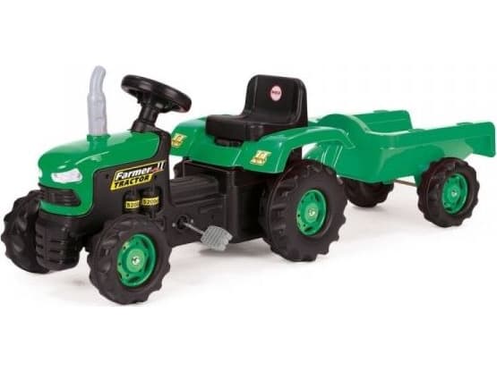 Wader Dolu Pedal traktor med släp