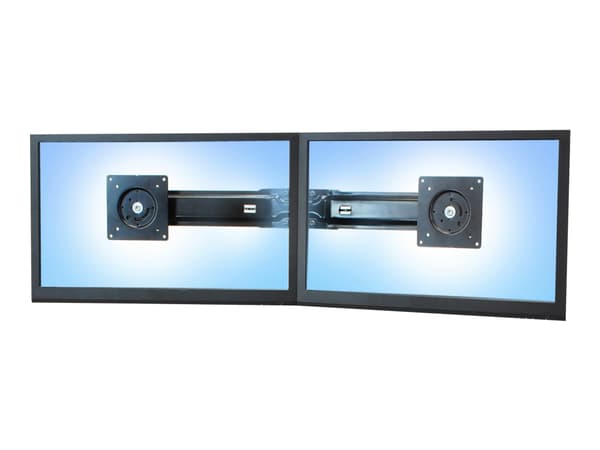 Ergotron - Monteringssett (håndtak, dobbel skjermfeste) - for 2 LCD-skjermer - svart - skjermstørrelse: 17"-24" - for P/N: 45-353-026