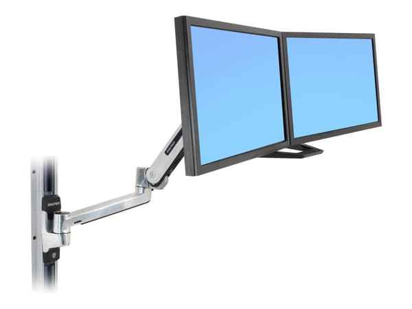 Ergotron - Monteringssett (håndtak, dobbel skjermfeste) - for 2 LCD-skjermer - svart - skjermstørrelse: 17"-24" - for P/N: 45-353-026