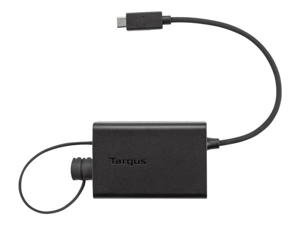 Targus USB-C Multiplexer Adapter - USB-adapter - 24 pin USB-C (hane) till USB typ A (hona) - USB 3.0 - svart