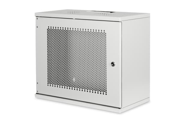 DIGITUS Professional Soho Series DN-19-09U-S-PD - Skåp - väggmontering - grå, RAL 7035 - 9U - 19"