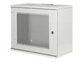 Miniatyrbild 1 av 5: DIGITUS Professional Soho Series DN-19-09U-S-PD - Skåp - väggmontering - grå, RAL 7035 - 9U - 19"