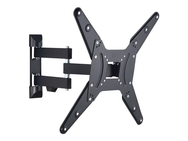 Hama FULLMOTION TV Wall Bracket, 1 star - Monteringssett (veggmontering, 2 svingarmer) - for LCD-skjerm - stål - svart - skjermstørrelse: 32"-65"