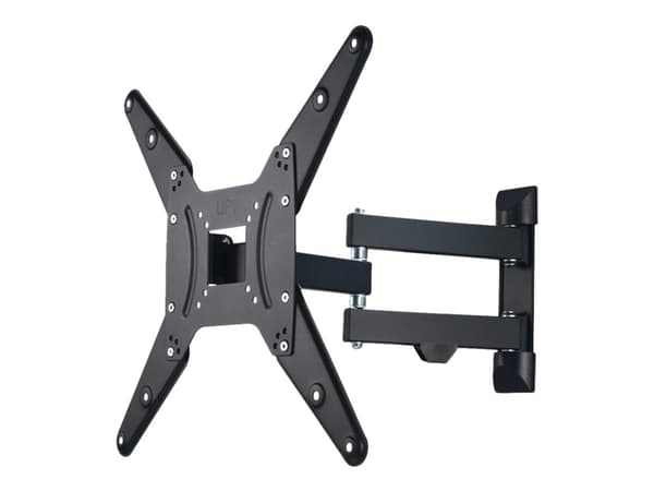 Hama FULLMOTION TV Wall Bracket, 1 star - Monteringssett (veggmontering, 2 svingarmer) - for LCD-skjerm - stål - svart - skjermstørrelse: 32"-65" Sort