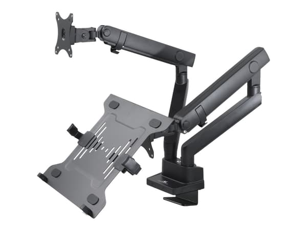 Maclean MC-813 - Monteringssats - justerbar arm - för LCD-bildskärm/bärbar dator - aluminium, stål - skärmstorlek: 17"-32" - disk-monteringsbar
