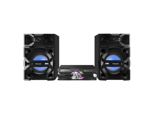 Panasonic SC-MAX3500, Hjemmelydanlegg (mini), Sort, 2000 W, 3-veis, FM, 4 GB