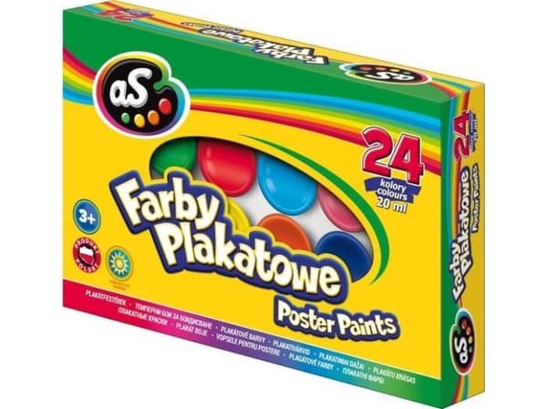 Astra Farby plakatowe 24 farger 20ml AS