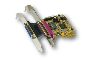 EXSYS 2P PCI-Express Parallel card, EPP/ECP, PlayStation Network, 70 mm, 66 mm, 150 g, Koblet med ledninger (ikke trådløs), 2 x EPP/ECP