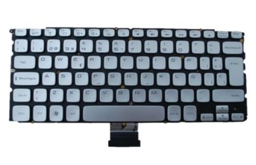 DELL R6WG3, Tangentbord, Spansk, Tangentbord bakgrundsbelysning, DELL, XPS 14Z L412Z