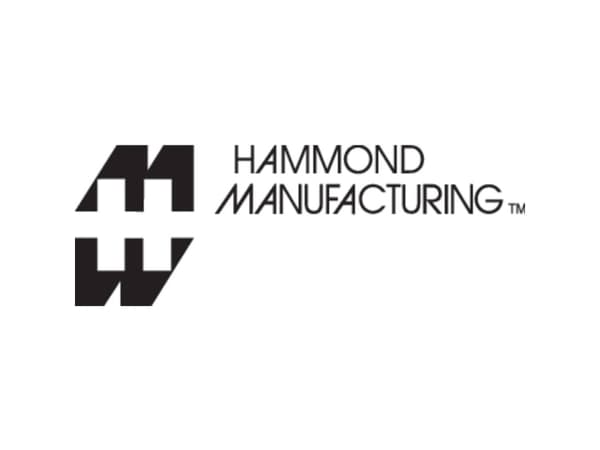 Hammond Electronics 1457KWP Päätylevy ilman laippaa (L x S x K) 5 x 84 x 44 mm Alumiini Musta 2 kpl