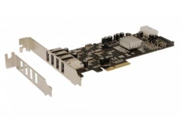 EXSYS USB 3.0 Quad PCIe (x4)-kort med 4 eksterne porter (Renesas brikkesett) (EX-11494-2)