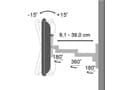 Miniatyrbilde 4 av 5: Techly ICA-LCD 104, 33 cm (13"), 76,2 cm (30"), 75 x 75 mm, 100 x 100 mm, -15 - 15°, Sølv