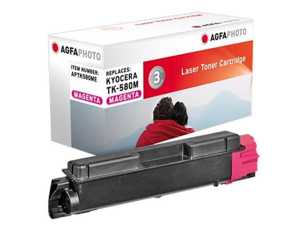 AgfaPhoto - Magenta - kompatibel - tonerkassett (alternativ för: Kyocera TK-580M) - för Kyocera ECOSYS P6021cdn, P6021cdn/KL3; FS-C5150DN, C5150DN/KL