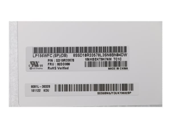 Lenovo - LGD 15.6 (39.6 cm) FHD IPS anti-glare slim 250 dummy panel - FRU
