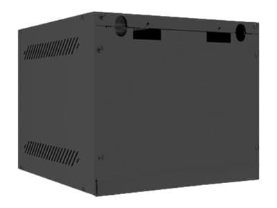 Lanberg - Rack skap - veggmonterbar - RAL 9004, svart - 4U - 10"