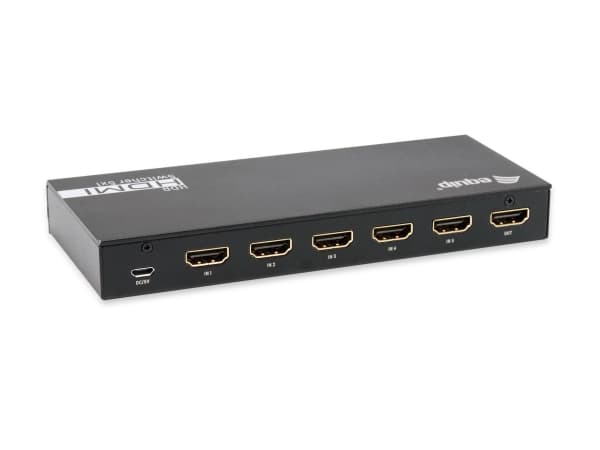 Equip 332726, HDMI, Aluminium, Sort, 60 Hz, 3840 x 2160 piksler, 7.1 kanaler