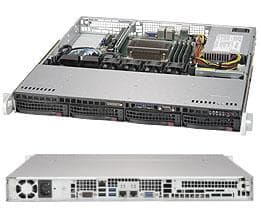 Supermicro SC813M FTQC-350CB2 - Rackmonterbar 1U - ATX - SATA/SAS - hot-swap 350 watt - svart