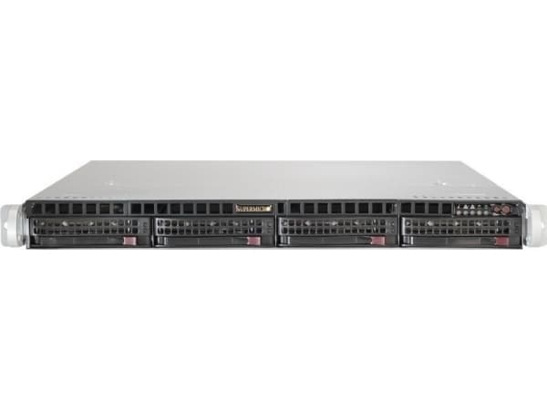 Supermicro SC813M FTQC-350CB2 - Rackmonterbar 1U - ATX - SATA/SAS - hot-swap 350 watt - svart