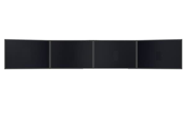 SMS Multi Control - Komponenter til montering (quad VESA-montering) - for 4 LCD-skjermer - aluminium - hvit - armmonteringsstang