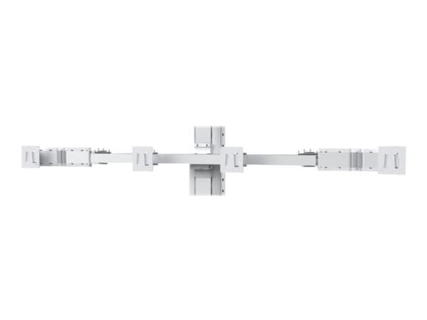 SMS Multi Control - Komponenter til montering (quad VESA-montering) - for 4 LCD-skjermer - aluminium - hvit - armmonteringsstang