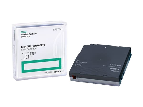 HPE Ultrium WORM Data Cartridge - LTO Ultrium WORM 7 - 6 TB / 15 TB - påskrivningsetiketter