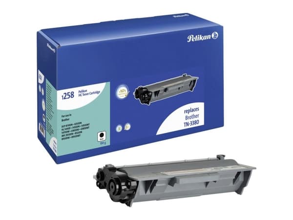 Pelikan INK BLACK (TN-3380) 1 x blekkpatron, erstatter Brother-produsent nr. TN-3380, kompatibel med Brother DCP-8110DN, 8259DN/ HL-5440D,5450DN, 545