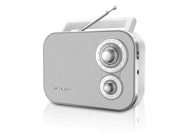 Muse M-051 RW, Bærbar, Analog, FM, MW, Hvit, Rotasjon, AC / batteri