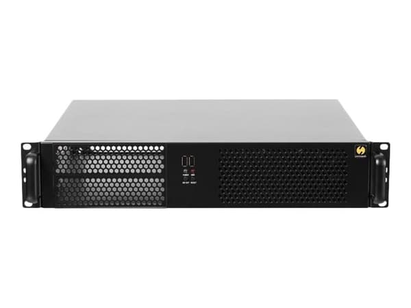 Netrack Server Case - Rackmonterbar 2U - mini ITX / micro ATX - ingen strømforsyning - svart