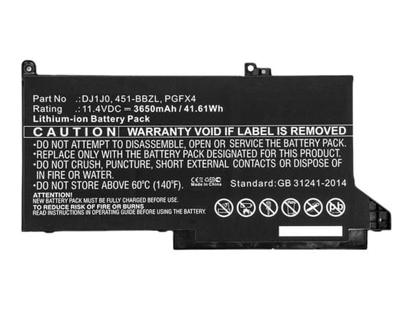 CoreParts - Akku tietokoneen akkuun - Litiumion - 3650 mAh - 41.6 Wh - lajittelu - Dell Latitude 7280, 7480:lle