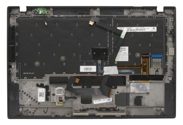 Lenovo 01LX550, Cover + keyboard, Tangentbord med bakgrundsbelysning, Lenovo, ThinkPad X1 Carbon 5th Gen