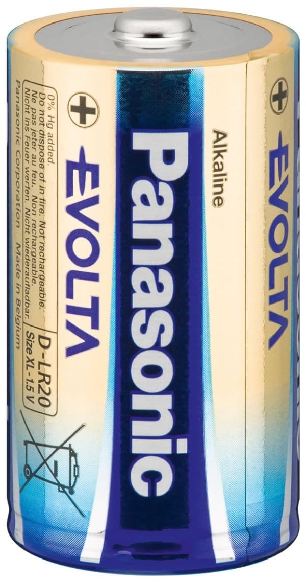 Panasonic Evolta LR20EGE - Batteri 2 x D - Alkalisk