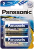 Miniatyrbilde 5 av 5: Panasonic Evolta LR20EGE - Batteri 2 x D - Alkalisk