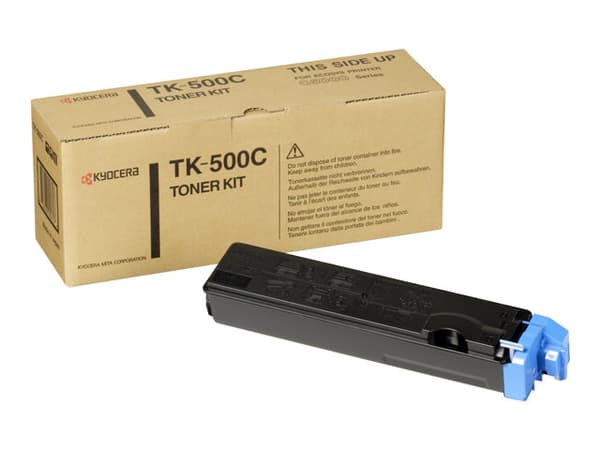 Kyocera TK 500C - Cyan - original - tonersats - för FS-C5016, C5016DN, C5016DNH, C5016DTN, C5016N