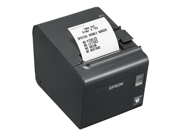 Epson TM L90LF - Kvitteringsskriver - termolinje - Rull (7,95 cm) - 203 x 203 dpi - inntil 170 mm/sek - USB 2.0, seriell - kutter - delkuttskjærer -