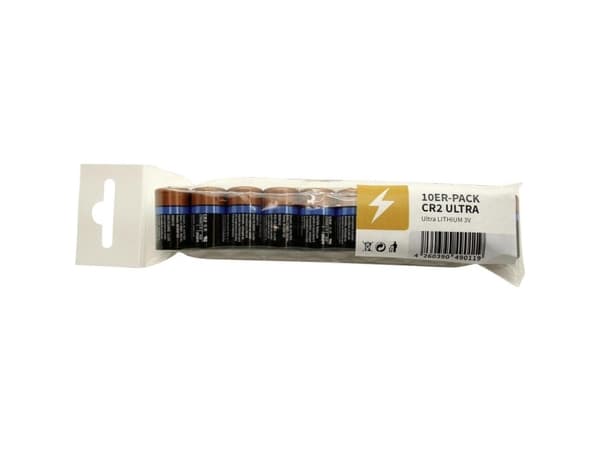 Duracell DCR2 CR 2 Fotobatteri Lithium 800 mAh 3 V 10 kpl
