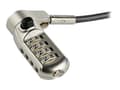 Miniatyrbilde 3 av 5: StarTech.com 6.5' (2m) 3-in-1 Universal Laptop Cable Lock, 4-Digit Combination Laptop/Desktop Security Cable Lock Compatible w/ K-Slot, Nano & Wedge