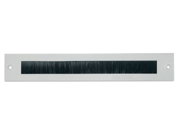 EFB Elektronik PRO-SOB08B.GR, Rackpanel med borste, Svart, Grå, Stål, Cabinet Series PRO, 600 mm, 100 mm