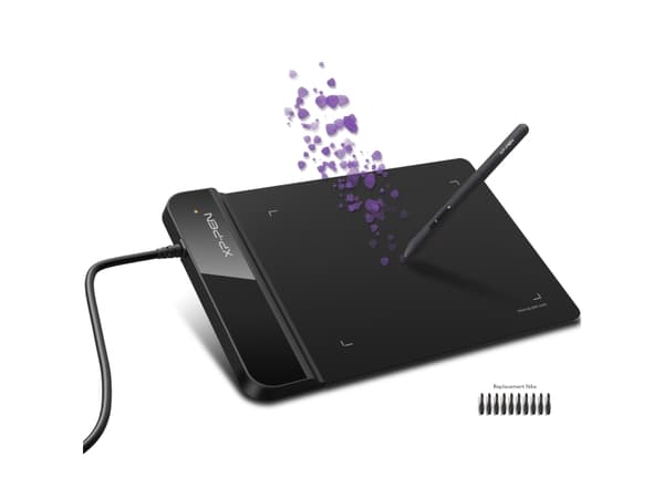 XP-PEN Star G430S, Koblet med ledninger (ikke trådløs), 5080 Ipi, 101,6 x 76,2 mm, USB, 1 cm, Penn