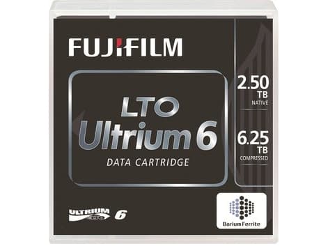 Fujifilm LTO Ultrium 6 tape, Tyhjä datanauha, LTO, 2500 GB, 6500 GB, 1000000 siirtää, 30 vuosi/vuosia