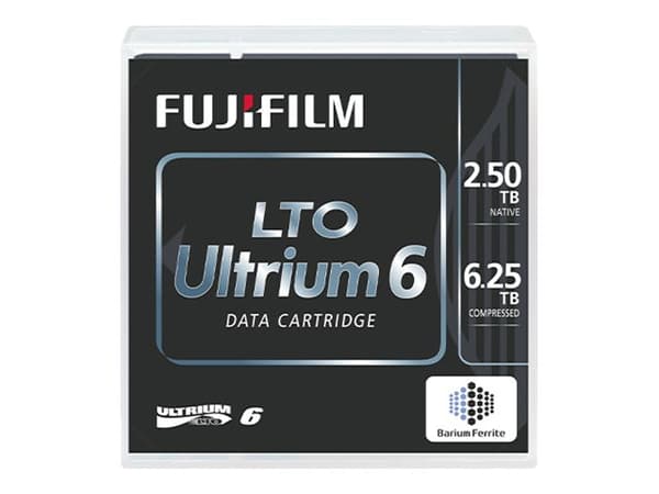 Fujifilm LTO Ultrium 6 tape, Tyhjä datanauha, LTO, 2500 GB, 6500 GB, 1000000 siirtää, 30 vuosi/vuosia