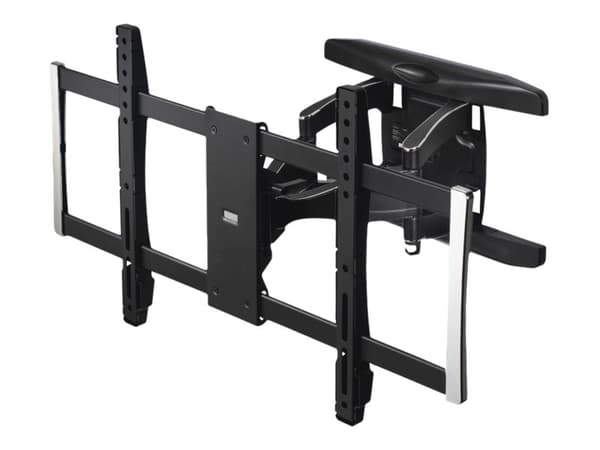 Hama FULLMOTION TV Wall Bracket, Premium - Monteringssats (väggfäste) - för platt panel - aluminium, stål, krompläterad plast - svart - skärmstorlek: