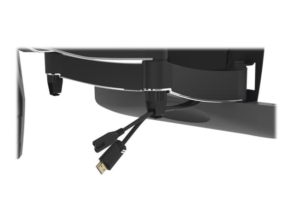 Hama FULLMOTION TV Wall Bracket, Premium - Monteringssats (väggfäste) - för platt panel - aluminium, stål, krompläterad plast - svart - skärmstorlek: