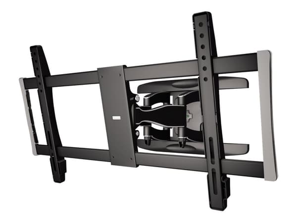 Hama FULLMOTION TV Wall Bracket, Premium - Monteringssats (väggfäste) - för platt panel - aluminium, stål, krompläterad plast - svart - skärmstorlek: Svart