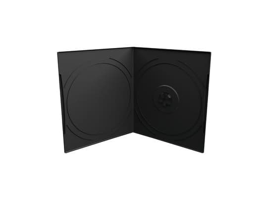 MediaRange BOX10, DVD-etui, 1 disker, Sort, Plast, 120 mm, 125 mm
