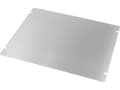 Miniatyrbilde 1 av 2: Hammond Electronics 1434-108 Gulvplade (L x B x H) 254 x 203 x 1 mm Aluminium Natur 1 stk