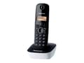 Miniatyrbild 1 av 3: Panasonic KX-TG1611 - Trådlös telefon med nummerpresentation - DECT - 3-riktad samtalsförmåg - elfenben