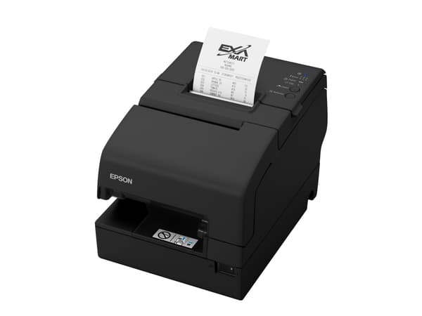 Epson TM-H6000V-204P0: P-USB, Black, Thermal, Maksupäätetulostin, 180 x 180 DPI, 5,7 lps, 350 mm/s, 1,41 x 3,39 mm