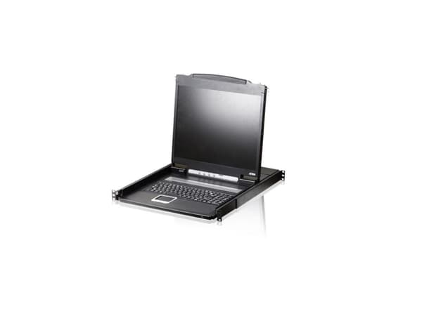 ATEN CL1000N, 48,3 cm (19"), 1280 x 1024 piksler, LCD, USB, PS/2, USB, PS/2, 23 W Sort